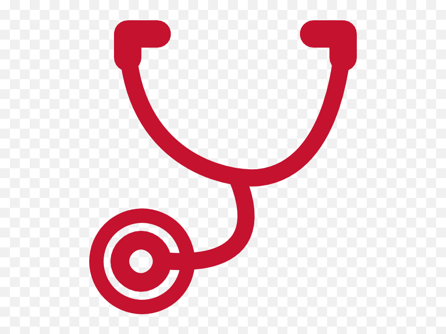 Red Clipart Stethoscope - Clip Art Red Stethoscope Png,Stethoscope Transparent Background