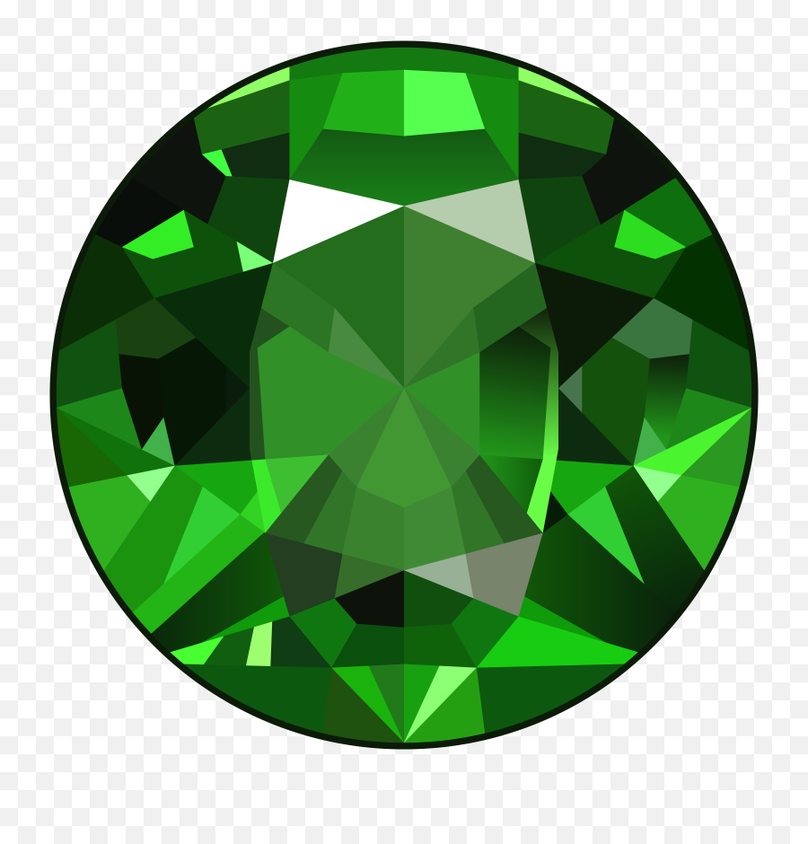 Green Stone Png Clipart Background Play - Emerald Png,Green Triangle Png