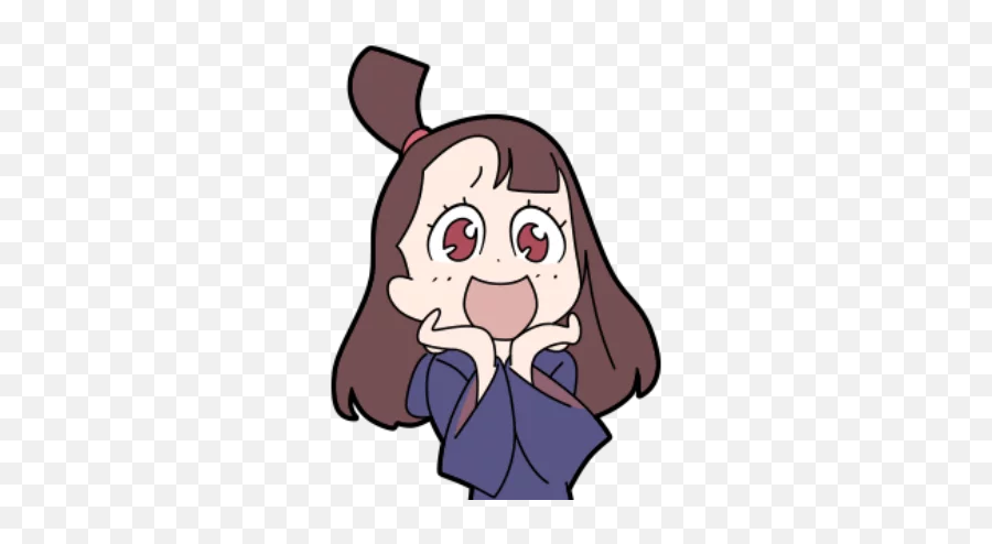 Little Witch Academia - Little Witch Academia Line Stickers Png,Line Stickers Transparent