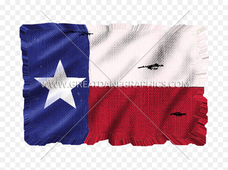 Burlap Texas Flag Production Ready Artwork For T - Shirt Leather Png,Texas Flag Png