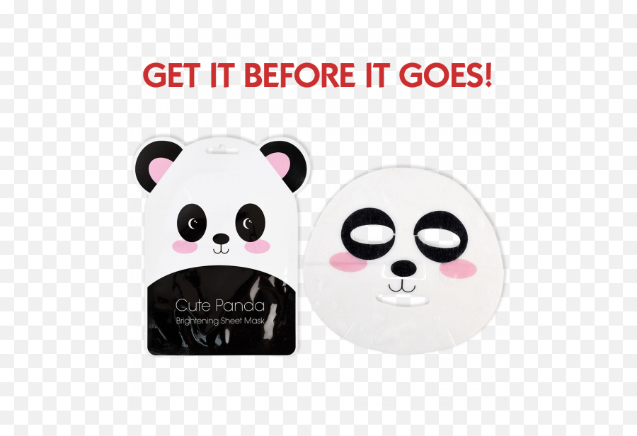 Cute Panda Brightening Face Mask Rex London - Girly Png,Cute Panda Icon