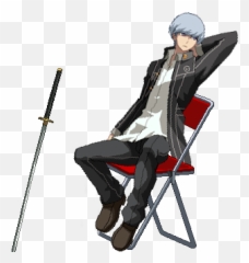 Putting Everyone Kanjiu0027s Chair 8 Yu Blazbluextagbattle - Folding Chair png