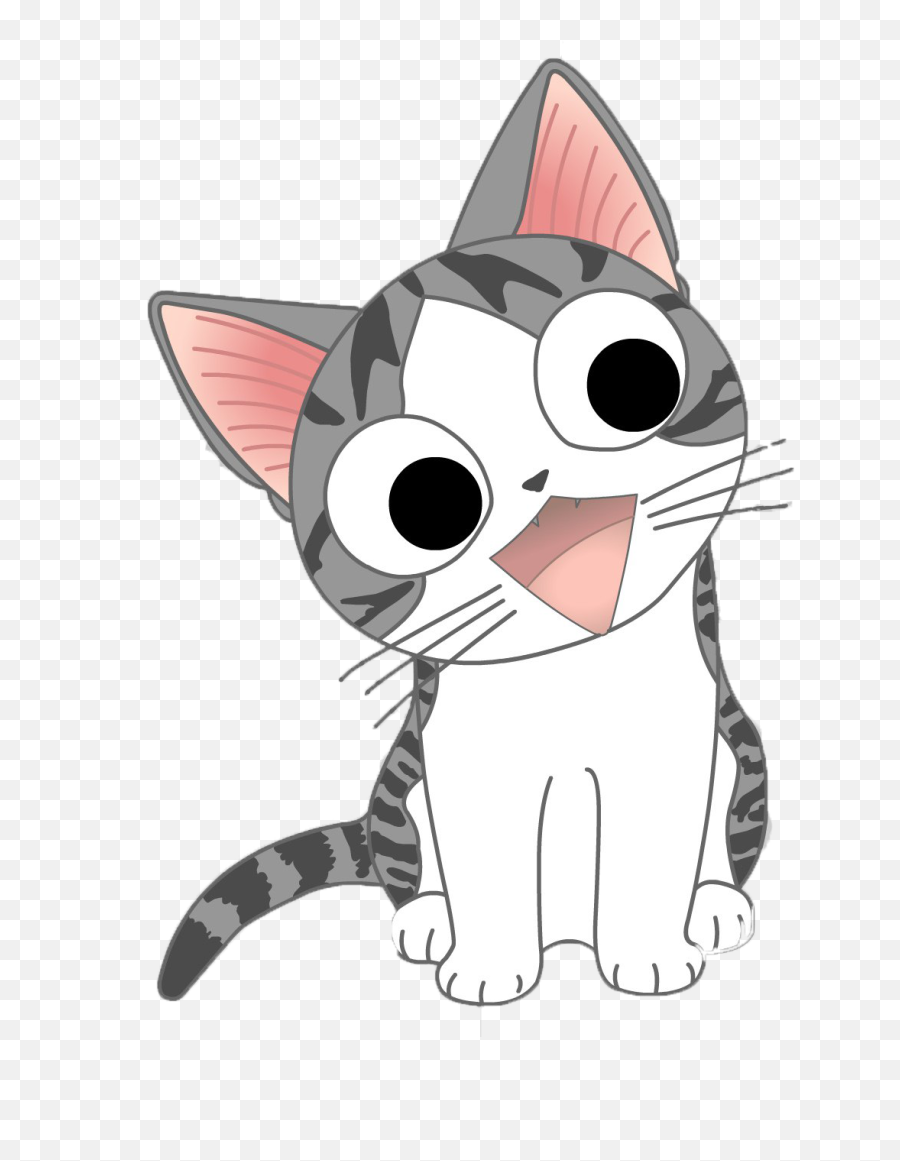 Download Hd Anime Cat Manga Cute - Cute Anime Cat Png,Anime Cat Png