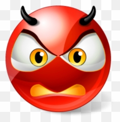 Transparent Devil Clipart - Smile Stickers For Whatsapp Angry Emojis png