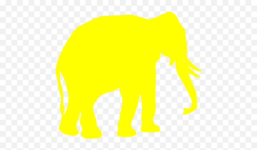 Yellow Elephant Icon - Free Yellow Animal Icons Yellow Elephant Png,Elephant Icon Vector