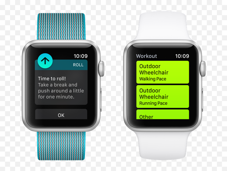 Apple Watch Can Help Wheelchair Users - Apple Watch Wheelchair Pushes Png,Green Phone Icon On Apple Watch