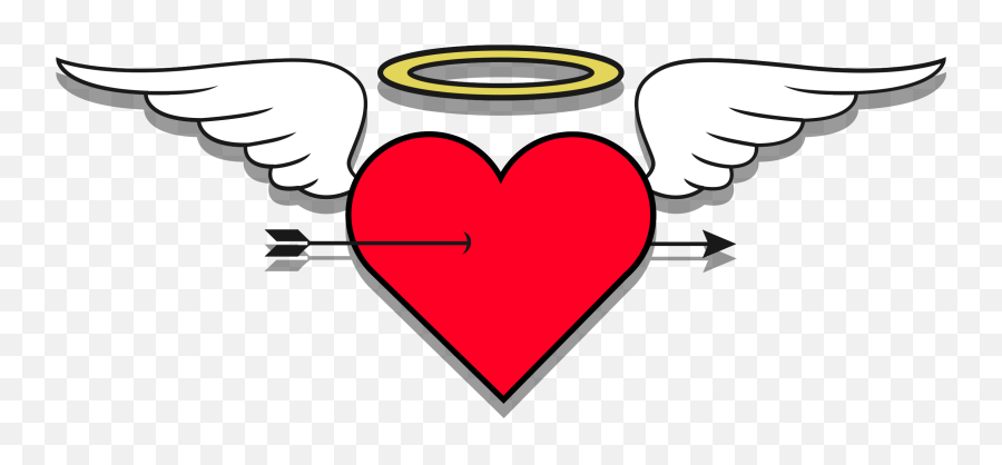 Free Heart Angel 1187479 Png With Transparent Background - Coracao Com Assas Em Png,Angel Icon Png