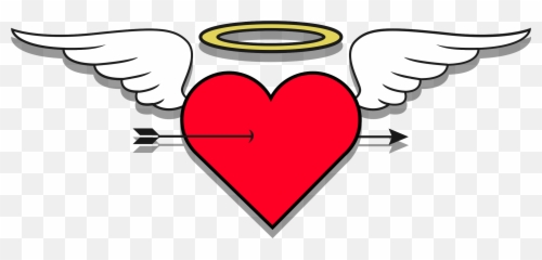 Free Heart Angel 1187479 Png With Transparent Background - Coracao Com Assas Em Png