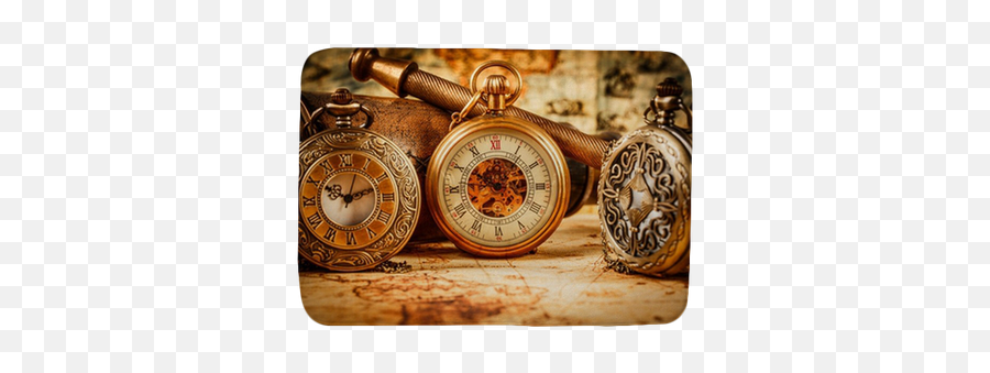 Vintage Pocket Watch Bath Mat U2022 Pixers - We Live To Change Antika Saatler Puzzle Png,Pocket Watch Png