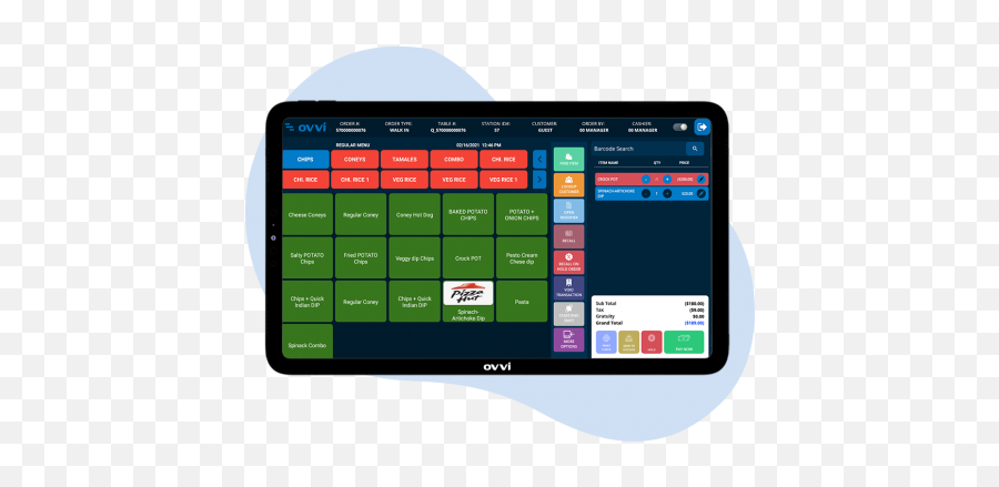 Customized Point Of Sale System For Retail Stores - Ovvi Horizontal Png,Pos Terminal Icon