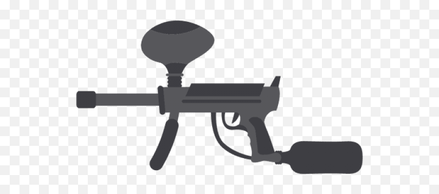 Air Gun Paintball Silhouette Drawing - Silhouette Png Transparent Paintball Gun Clipart,Icon X Paintball Guns
