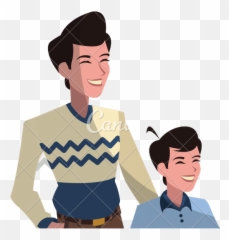 Father And Son Icon - Canva Animated Pictures Of png