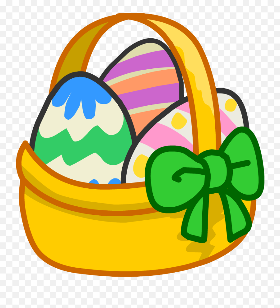 Easter Basket Transparent Images - Club Penguin Easter Egg Png,Easter Basket Transparent