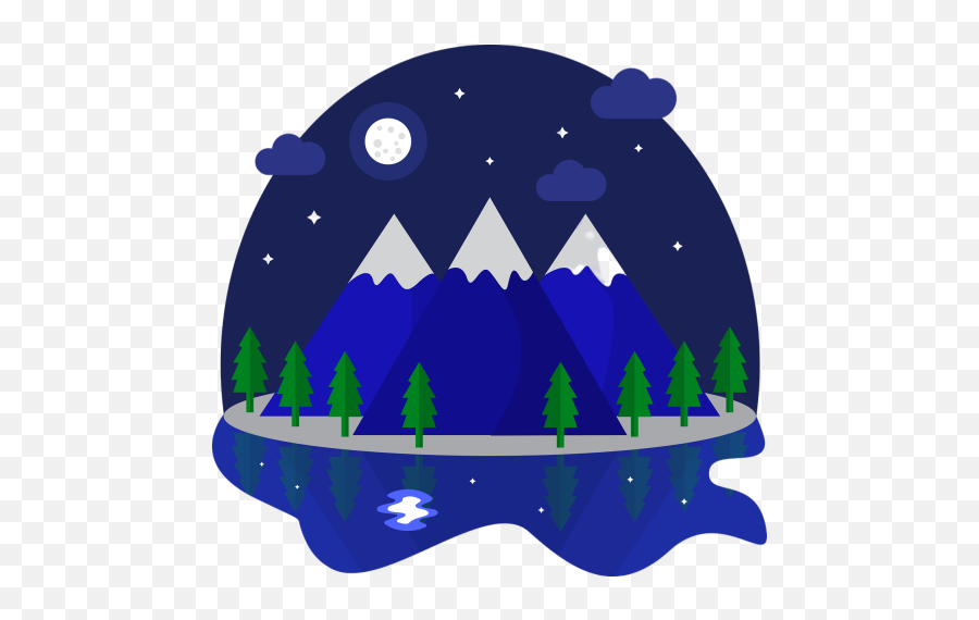 Moonlit Night Png Images Download - Dome,Snow Globe Icon