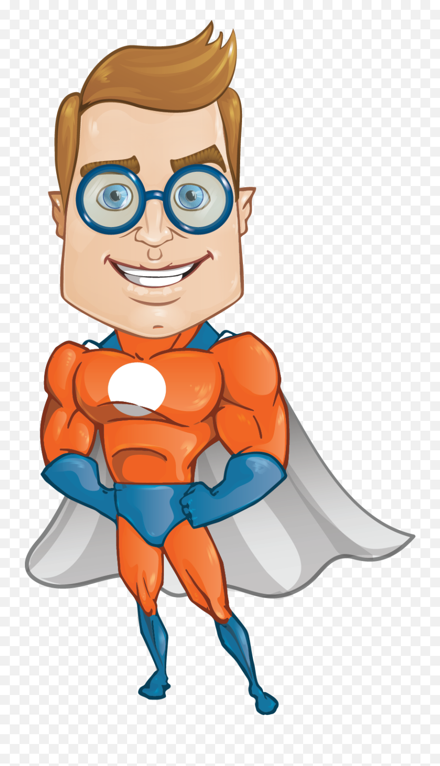 Download Superhero To Use Png Images Clipart Free - Cartoon Superhero With Glasses,Super Heroes Png