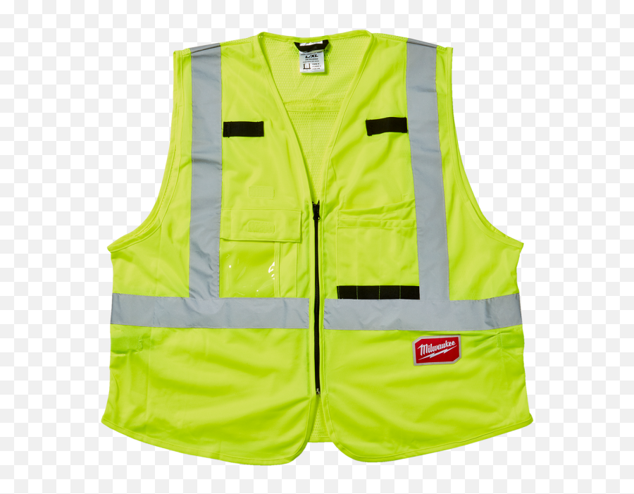 Milwaukee Safety Vest High Visibilty Lxl - Personalize It Clothing Png,Icon Hi Viz Vest