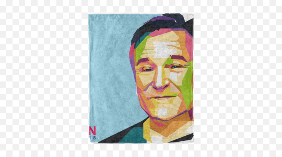 Art Icon Blankets Celebrity Printerpix - Robin Williams Actor Vector Png,Celebrity Icon Png