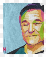 Art Icon Blankets Celebrity Printerpix - Robin Williams Actor Vector png