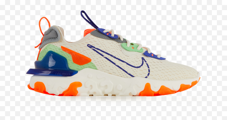 Nike React Vision Beigeblue Courircom Png Swoosh Icon Clash