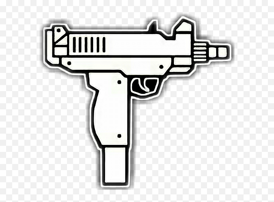 Gun Clipart Uzi Transparent - Sticker Uzi Png,Uzi Png