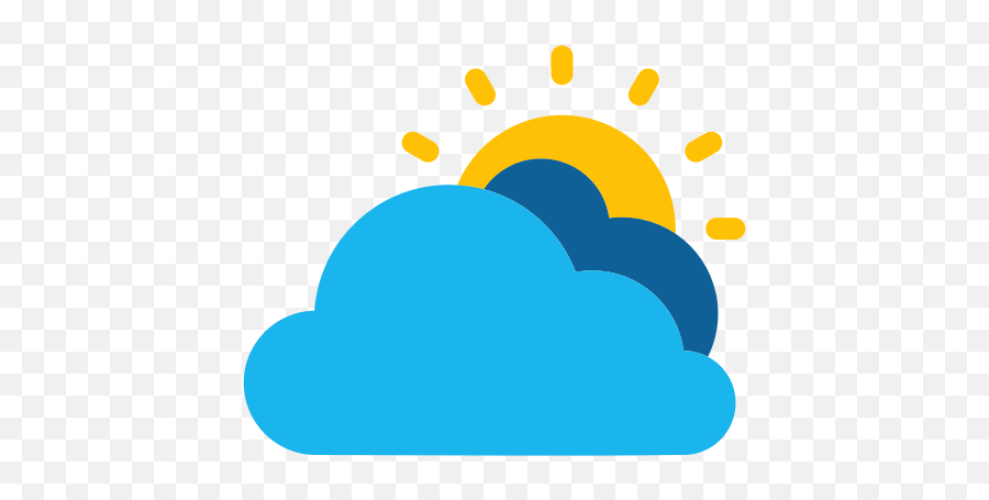 Cloud Cloudy Sun Sunny Weather Icon - Clip Art Png,Cloudy Sky Png