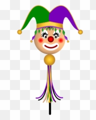 Jester Png - Mardi Gras Clip Art Transparent,Jester Png