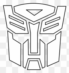 Transformers Black And White Logo - Autobot Png