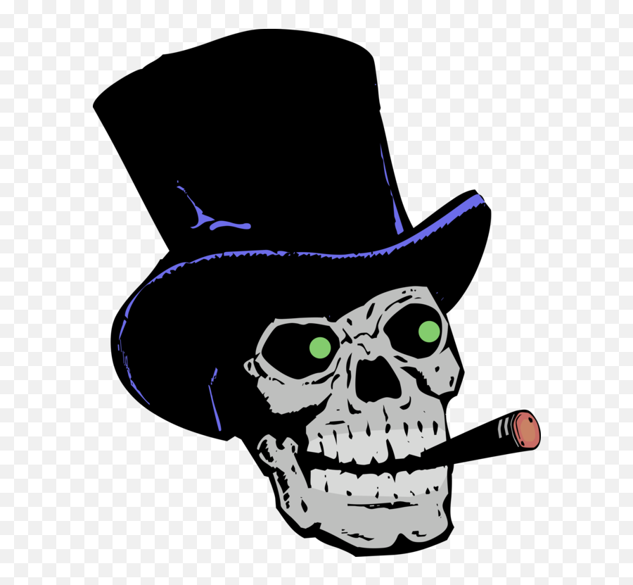 Costume Accessorycostume Hatfedora Png Clipart - Royalty Skull Wearing Top Hat,Fedora Png