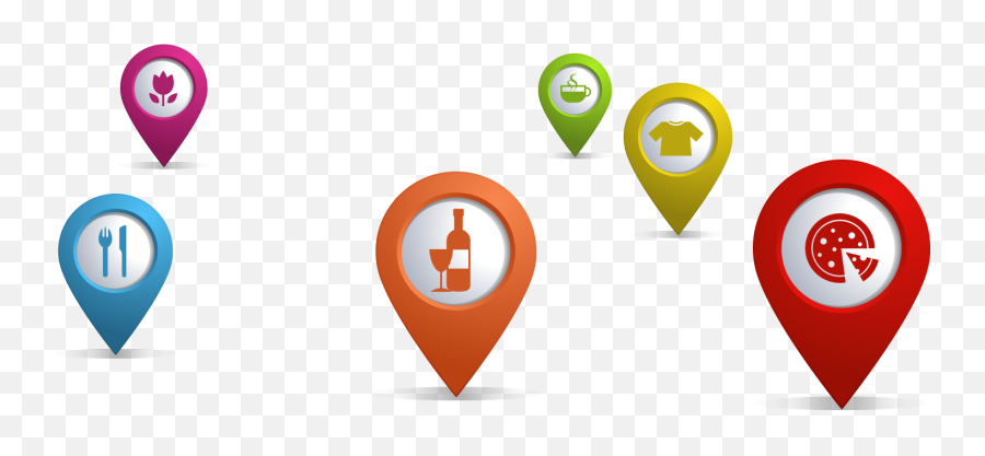 Clickinside - Google Map Restaurant Pins Png,Google Map Pin Png