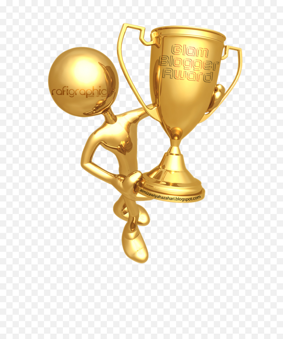 Golden Prize Cup With Gold Statue Png Images Download - Prize Giving,Cup Png