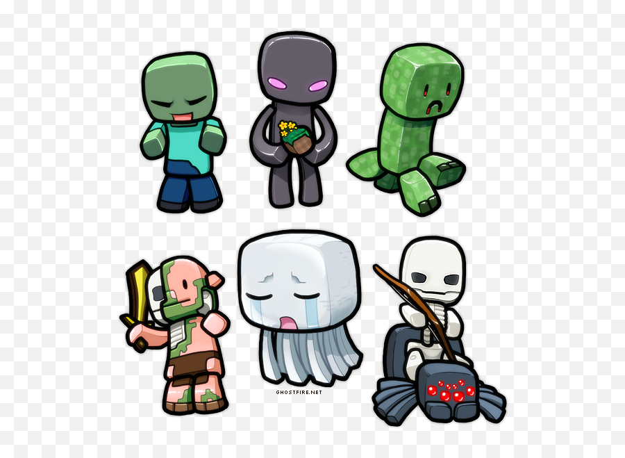 Minecraft Clipart Creeper - Cute Minecraft Drawings Png,Creeper Png