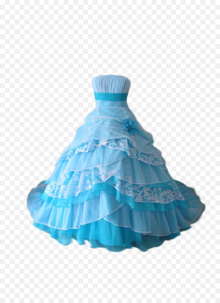 Blue Dress Clipart Prom - Princess Dress Transparent Background Png ...