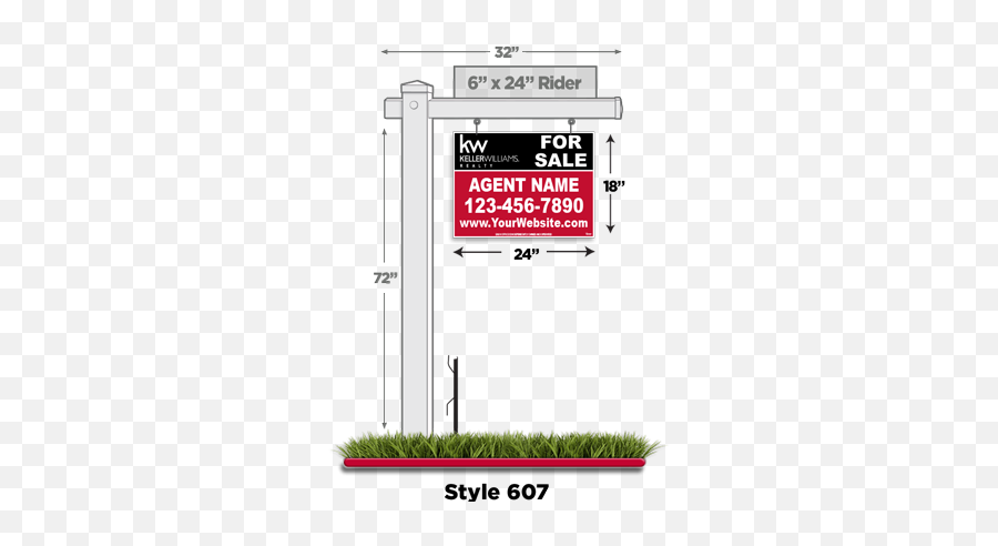 Keller Williams 18u2033 X 24u2033 Hanging Sign - Real Estate Sign Shop Png,Hanging Sign Png