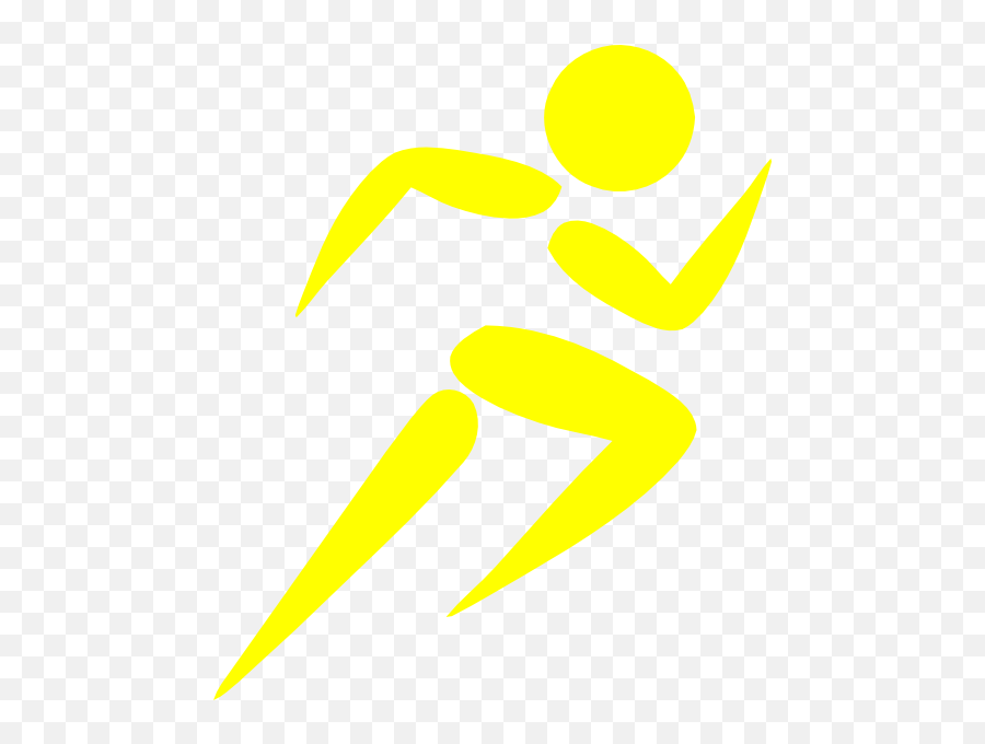 Yellow Man Logo - Silhouette Running Man Logo Png,Running Man Logo
