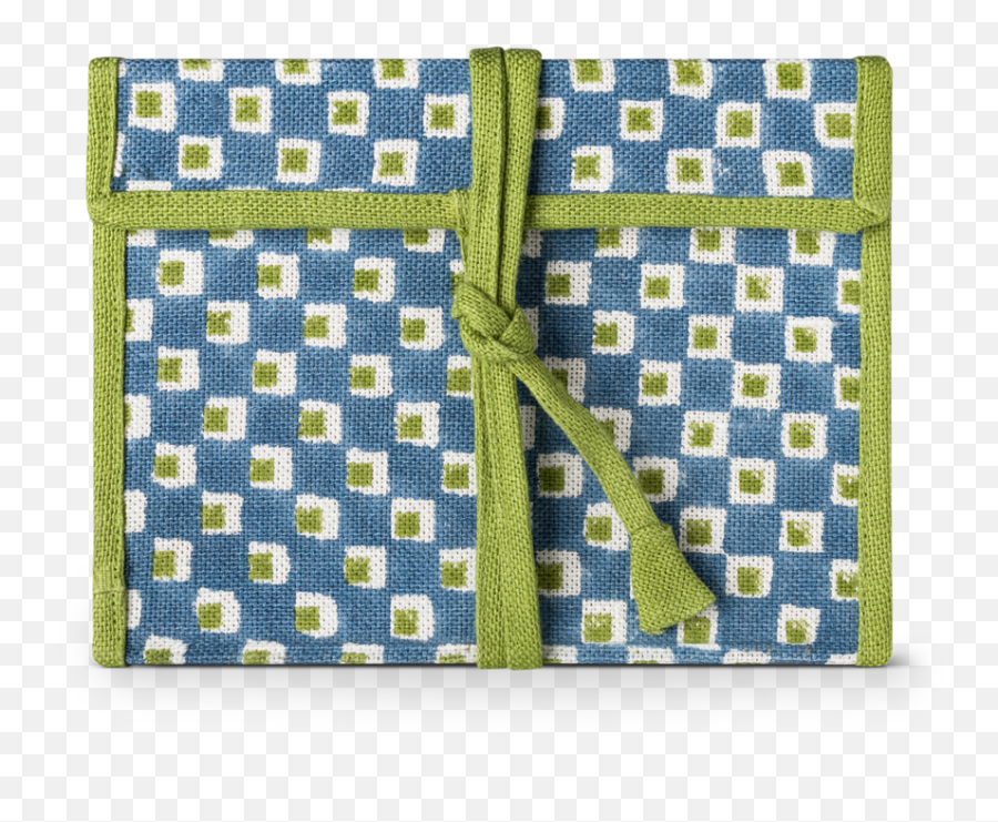 Fabric Wrapped Notebook Blue Green - Handbag Png,Fabric Texture Png