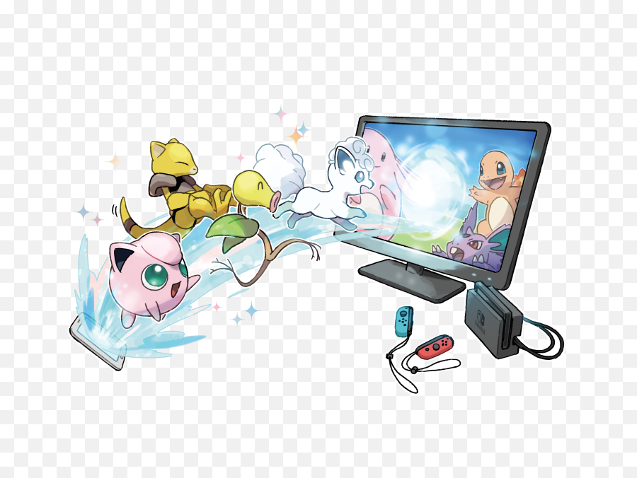 Pokemon Letu0027s Go Pikachu And Eevee Park Art - Pokemon Go Art Png,Eevee Png