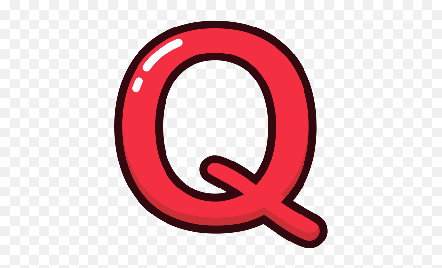 Alphabet Letter Letters Q Red Icon - Transparent Letter Q Png,Q&a Png
