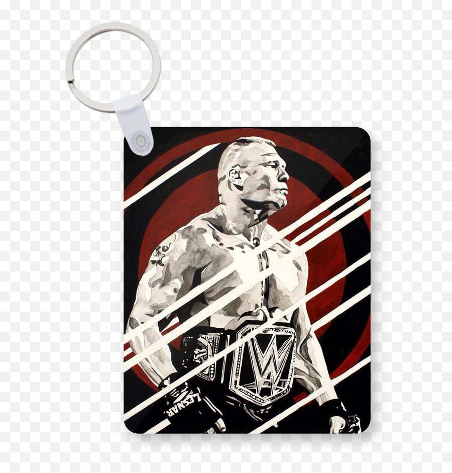 Brock Lesnar Printed Keychain Kc - 594 Brock Lesnar Fan Art Png,Brock Lesnar Transparent