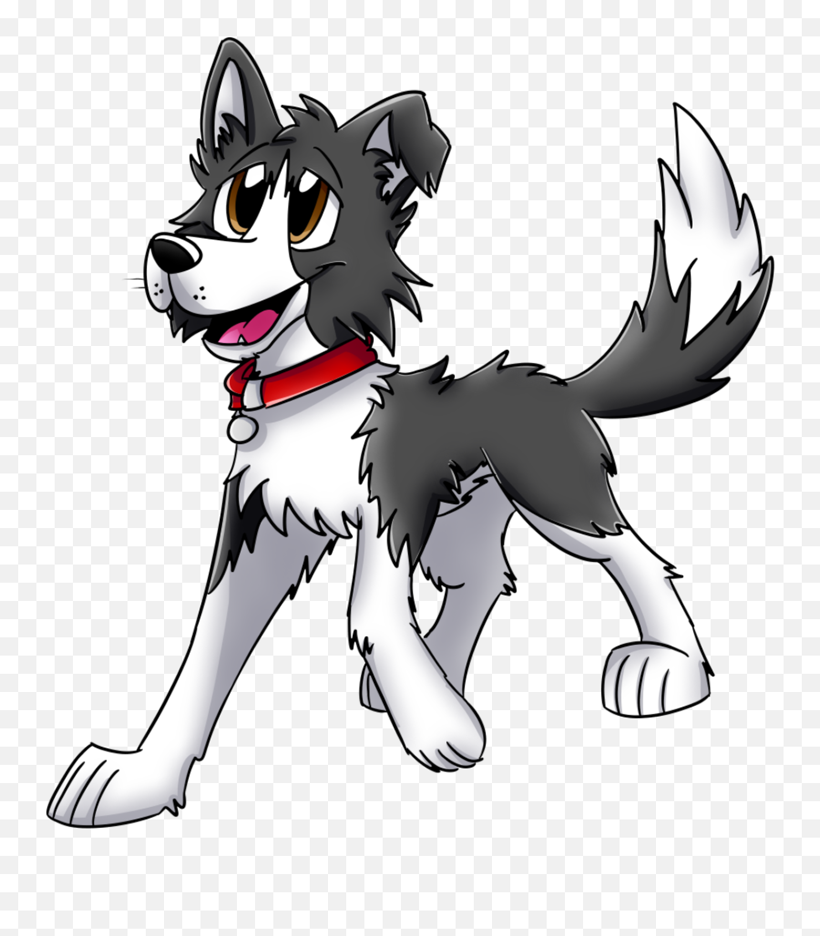 Cartoon Border Collie - Cartoon Border Collie Png,Border Collie Png