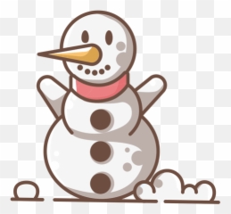 Cute Smiling Snowman Arms Up - Transparent PNG u0026 SVG vector file Snowman
