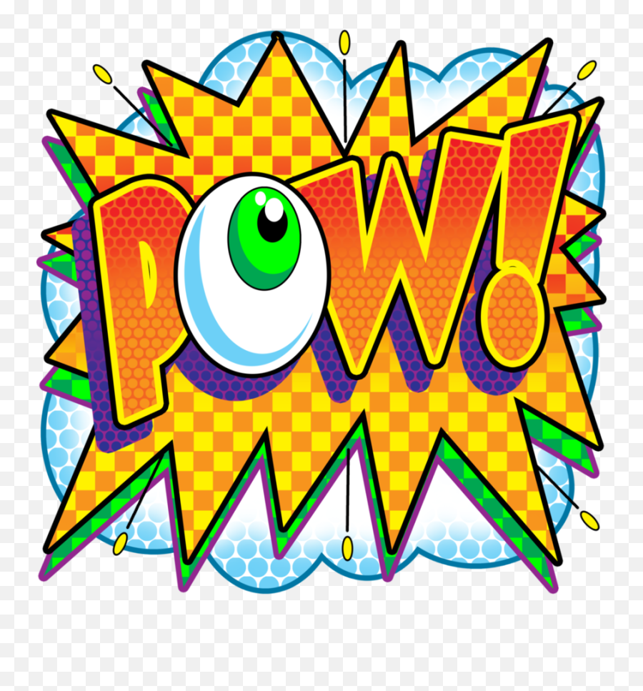 Pow Png - Pow Clipart Yellow Circle 5106896 Vippng Portable Network Graphics,Pow Png