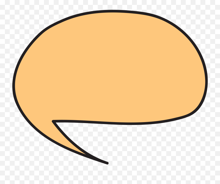 Thought Bubble Png Orange - Dialogue Box Transparent,Text Bubble Transparent Background