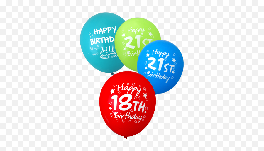 Pre Printed Balloons Online Specialty Call 1300 - Printed Balloon Png,Birthday Balloons Png