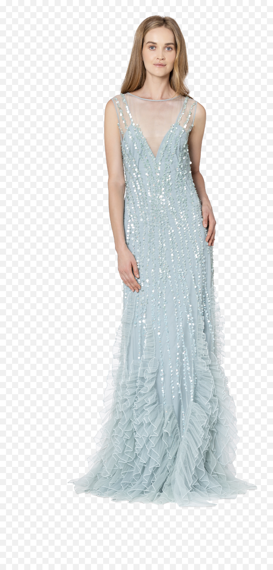 Tulle Dress With Sequins - Gown Png,Sequins Png