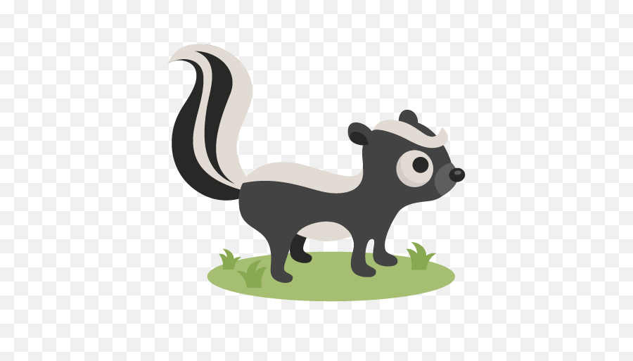 Download Skunk Svg Scrapbook Cut File - Transparent Cute Woodland Animal Clipart Png,Skunk Transparent