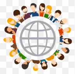 Global Friends Social Network Clipart - Open Source Community Clipart Png,Friends Clipart Png