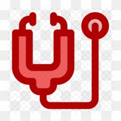 Stethoscope Icon Of Colored Outline - Vertical png