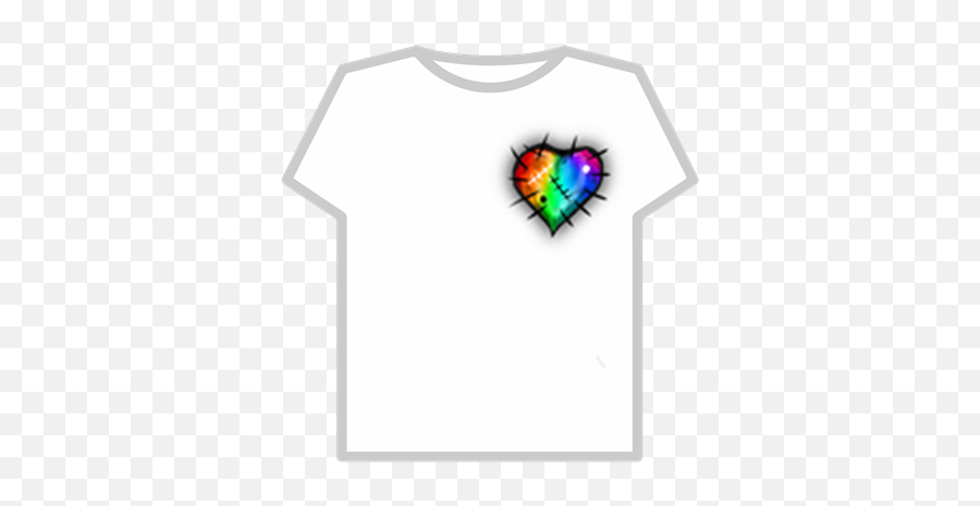Rainbow Heart - Short Sleeve Png,Rainbow Heart Png