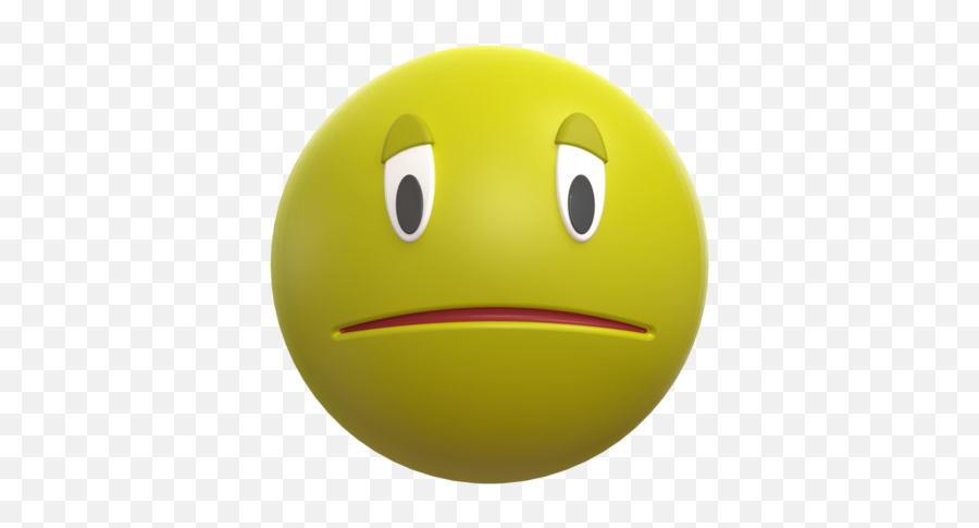 Sad Emoji 3d Cad Model Library Grabcad - Happy Png,Sad Emoji Png