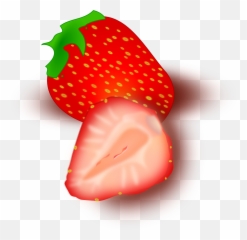 Strawberry Fruit Cut Sliced Slices - Strawberry Clip Art Png,Strawberries Transparent Background